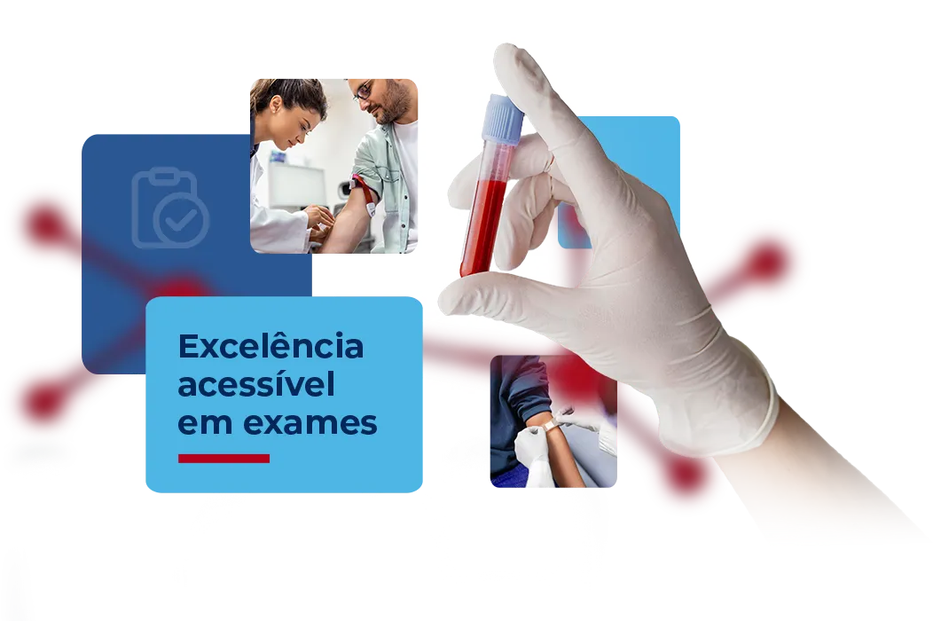 Excelência acessível em exames